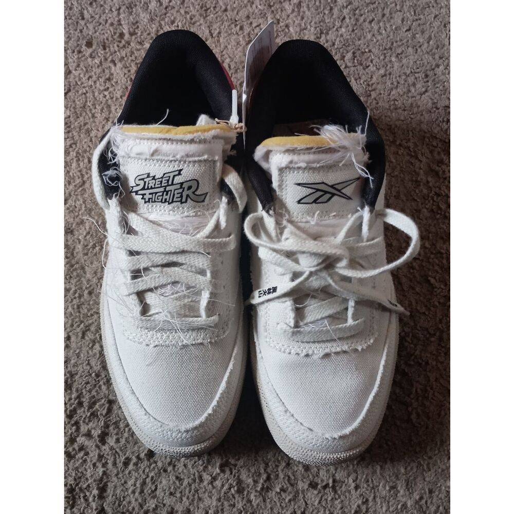 Reebok x Street Fighter Club C 85 Ryu Morning Fog Size 6.5 Men NEW BOX NO LID